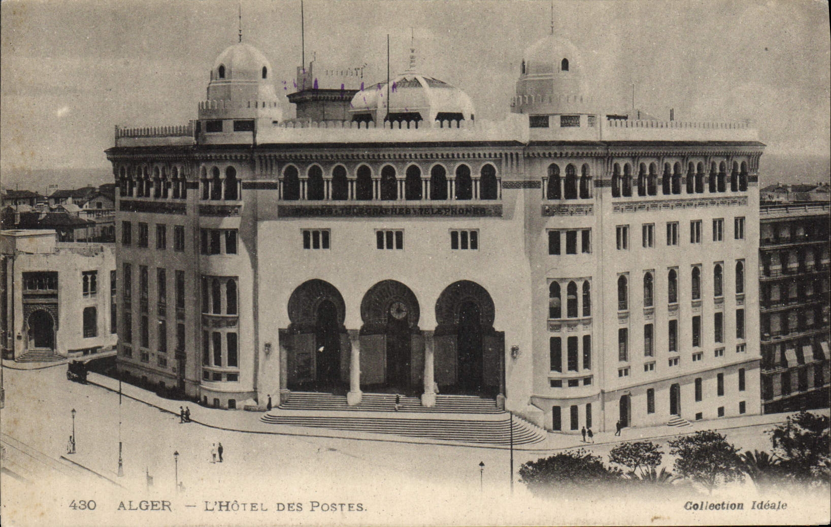 CPA ALGER hôtel des postes