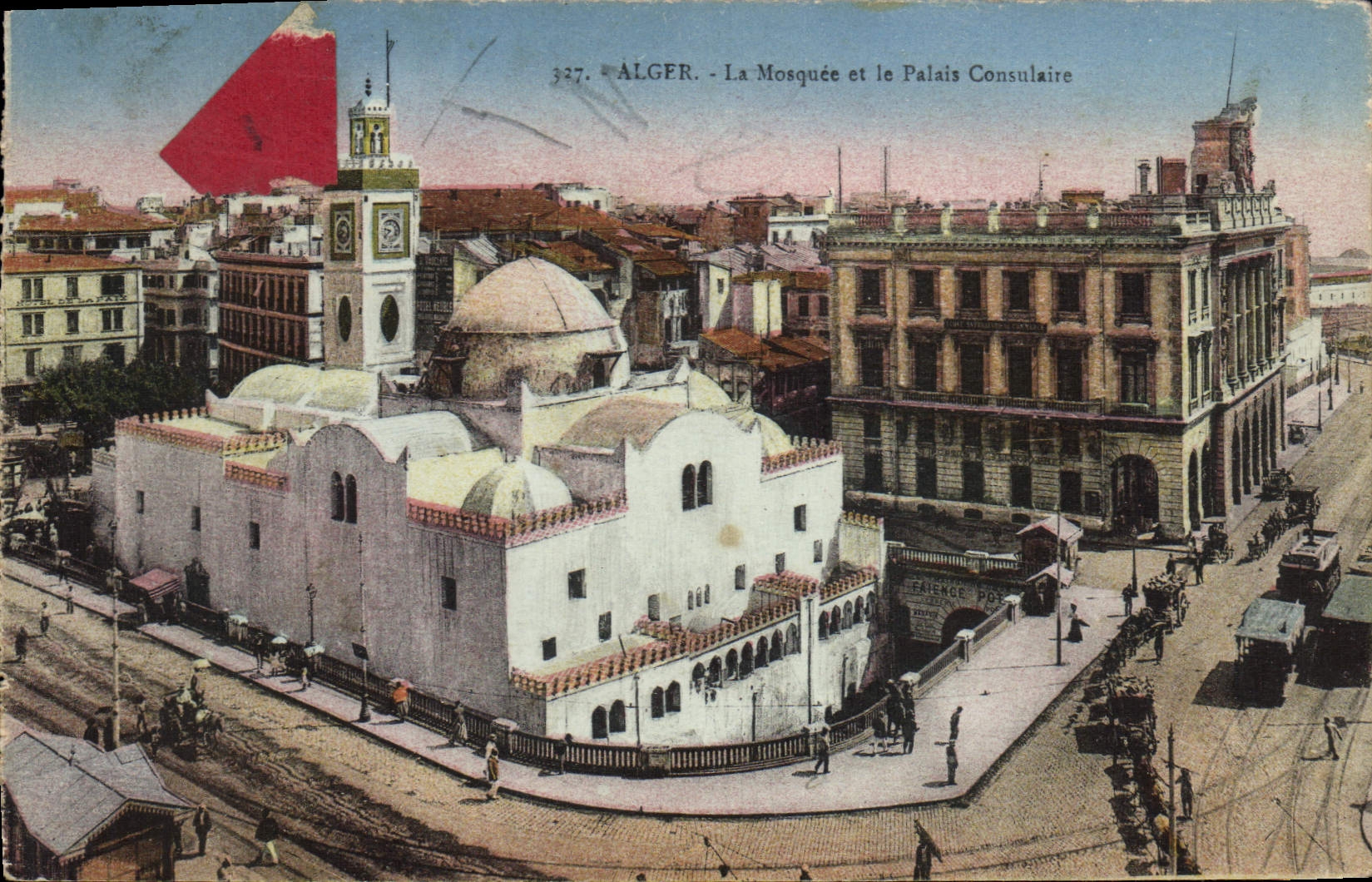 CPA ALGER mosquée Djensah-el-Khébir et le palais consulaire