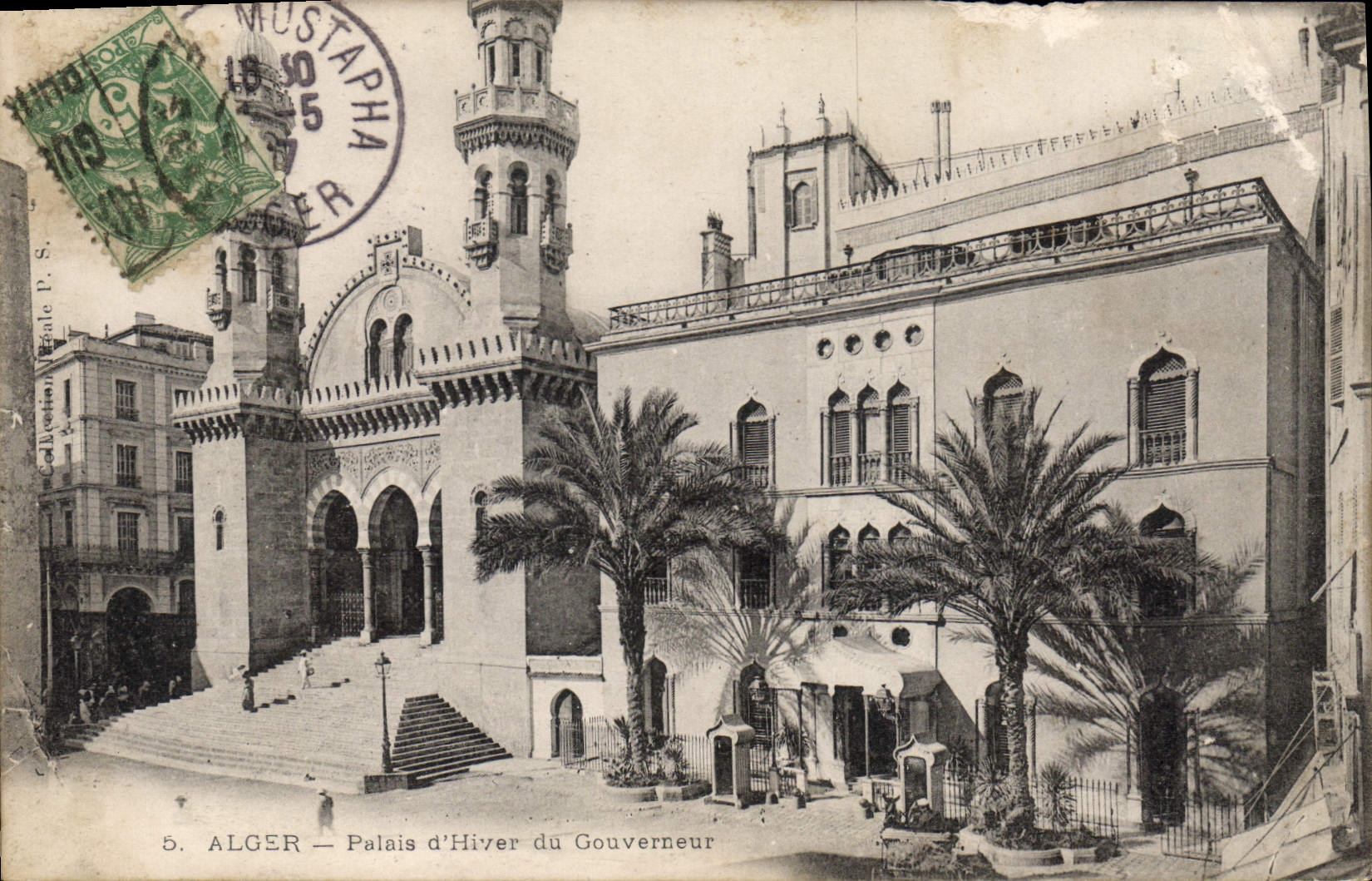 CPA ALGER palais d'hiver du gouverneur