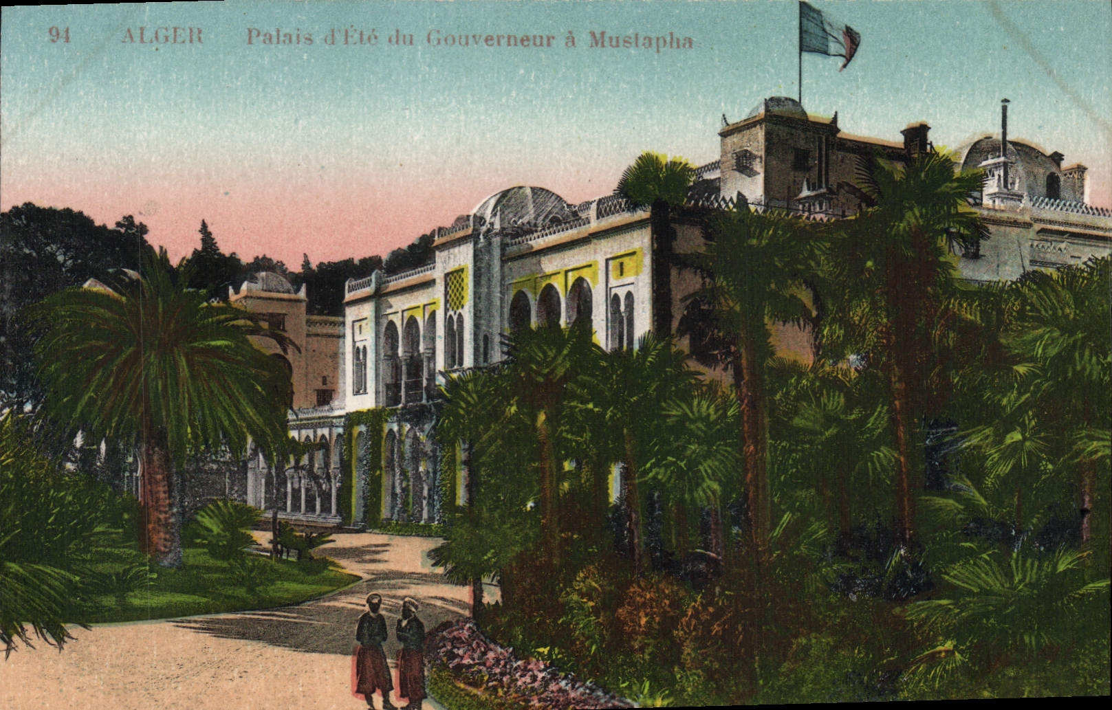 CPA ALGER palais d'été du gouverneur à MUSTAPHA