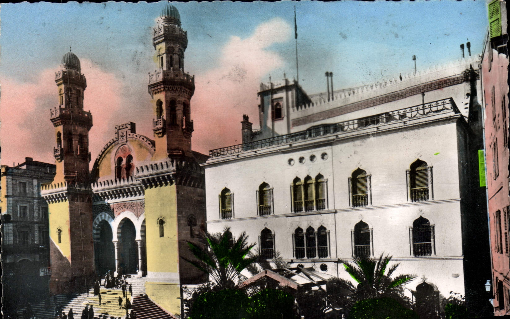 CPA ALGER la cathédrale et le palais d'hiver