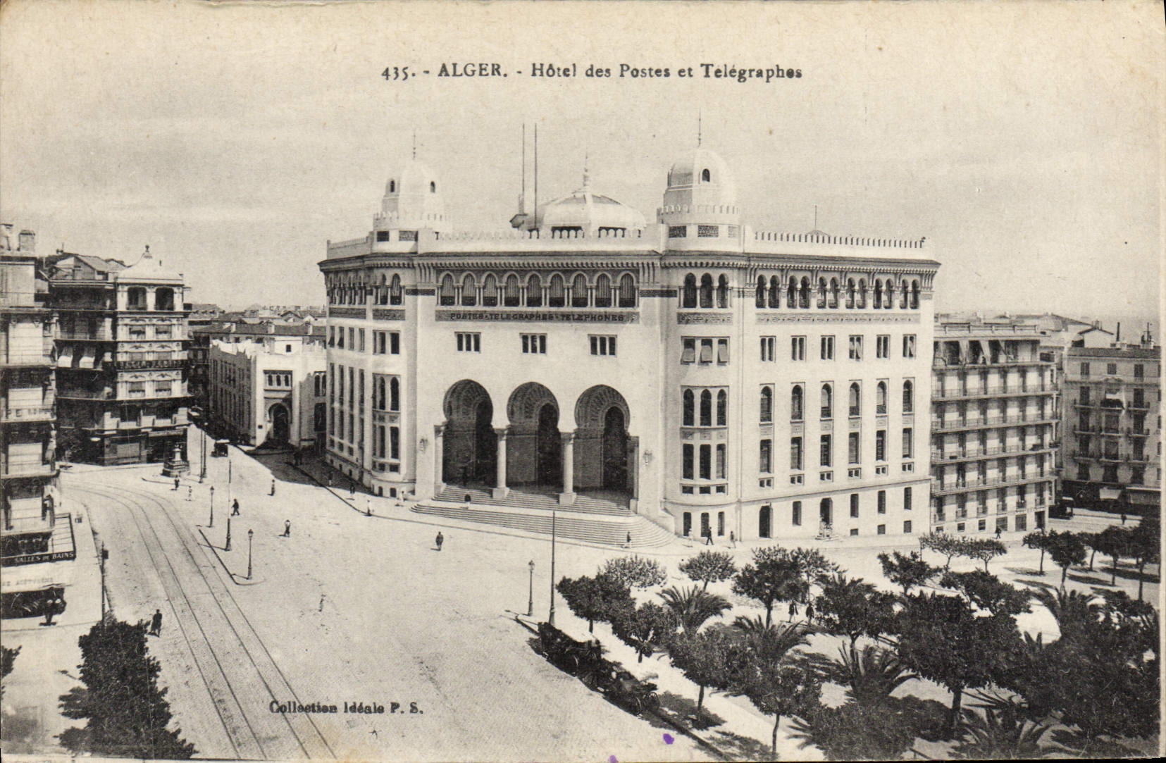 CPA ALGER hôtel des postes et télégraphes