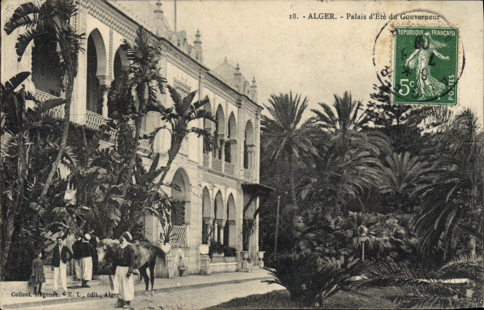 CPA ALGER palais d'été du gouverneur
