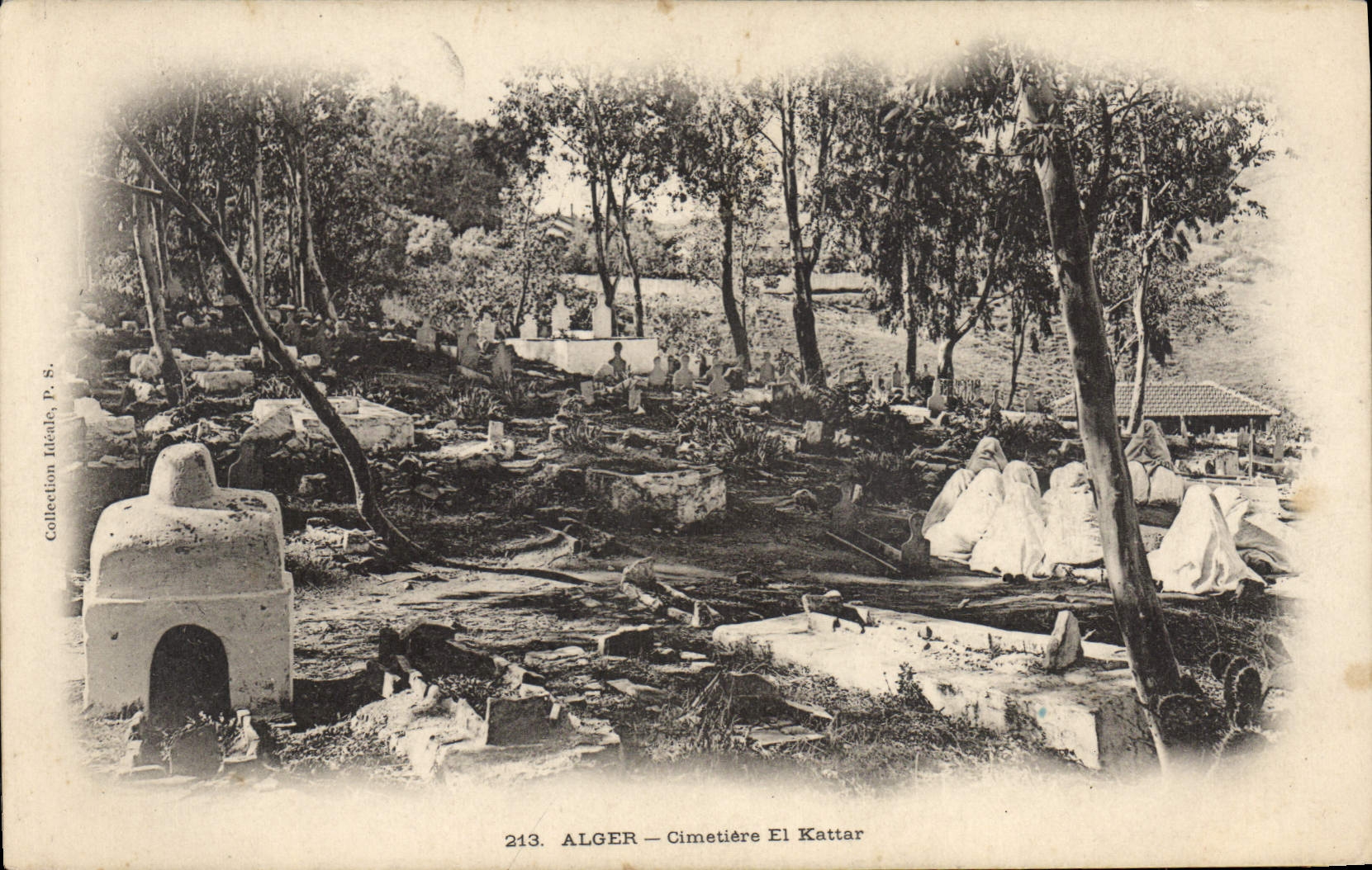 CPA ALGER cimetière El Kattar