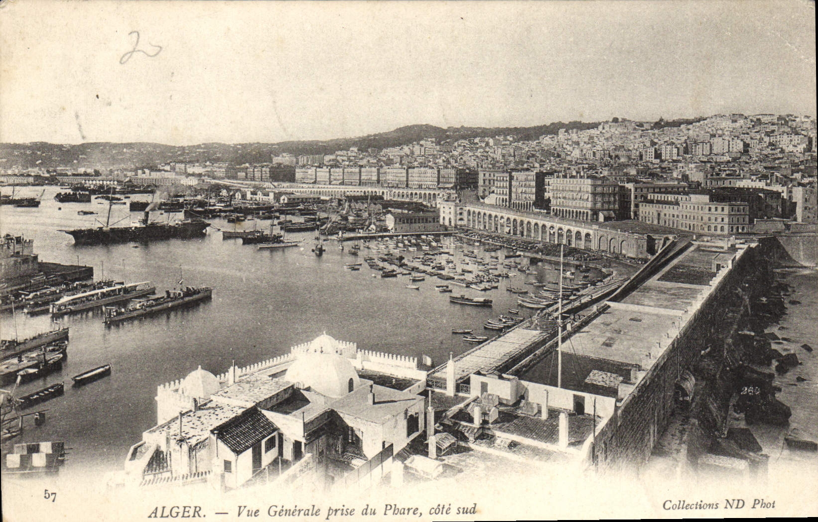 CPA ALGER vue générale prise du phare côté sud