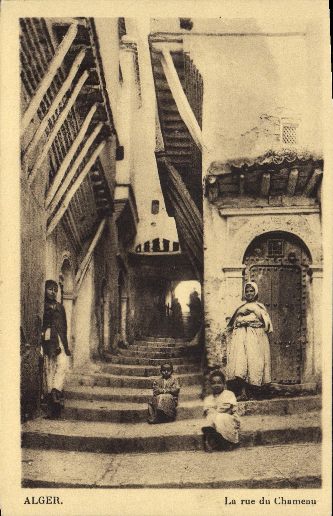CPA ALGER rue du chameau
