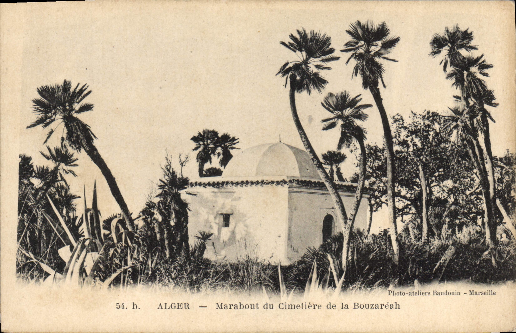 CPA ALGER Marabout du cimetière de la Bouzaréah