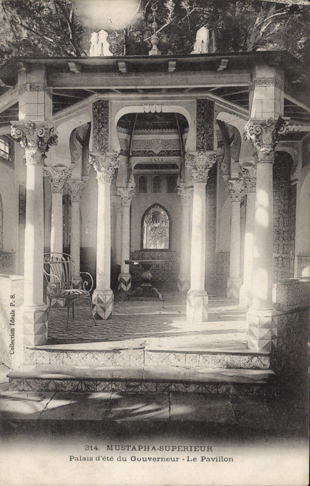 CPA ALGER palais d'été du gouverneur le pavillon