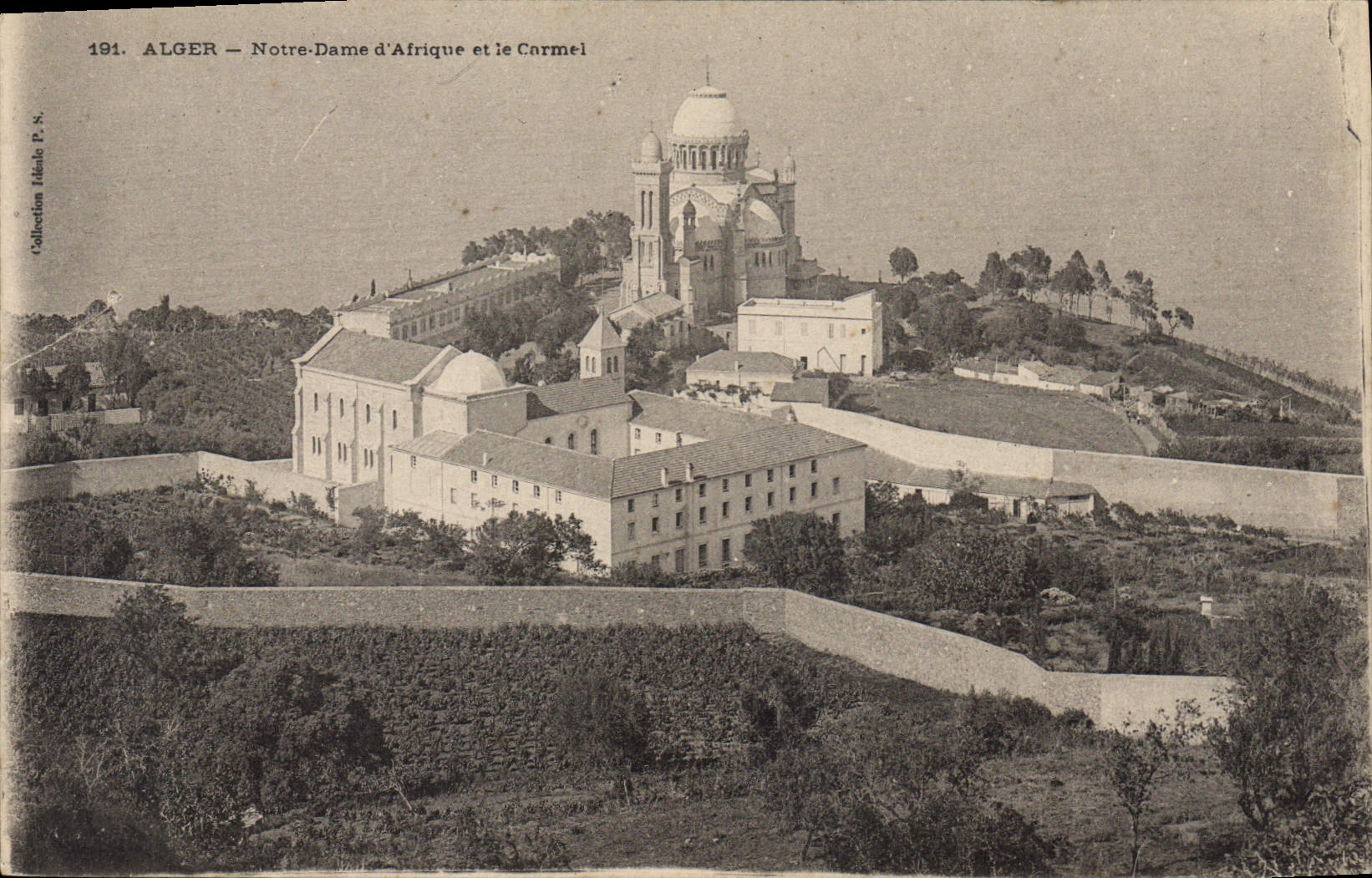 CPA ALGER Notre Dame d'Afrique et le Carmel