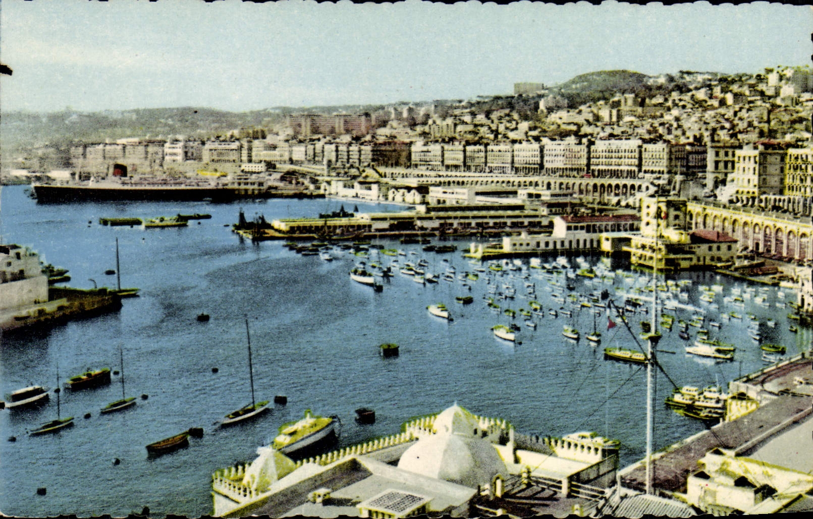 CPA ALGER vue générale du port prise de l'amirauté