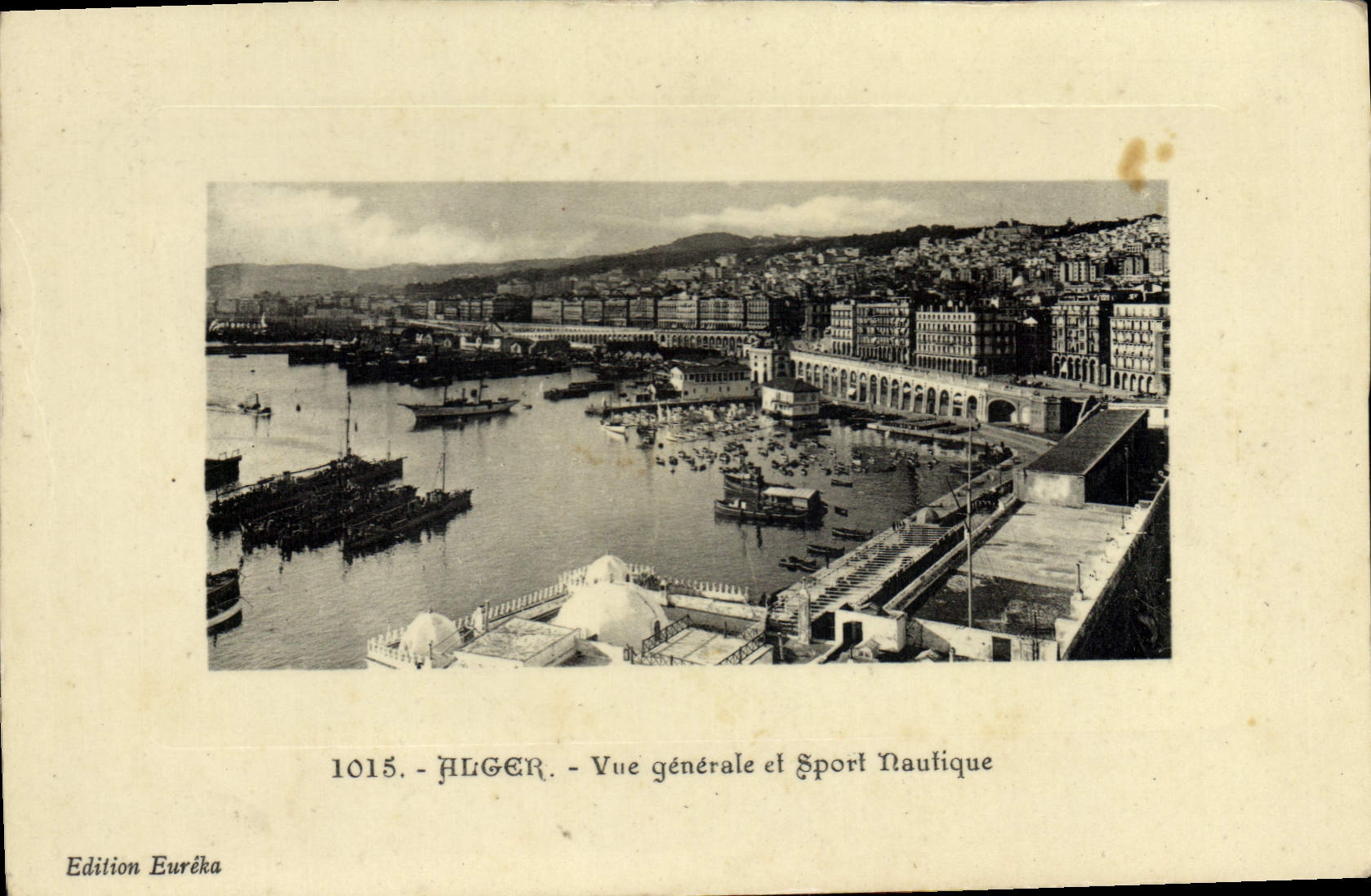 CPA ALGER vue générale et sport nautique