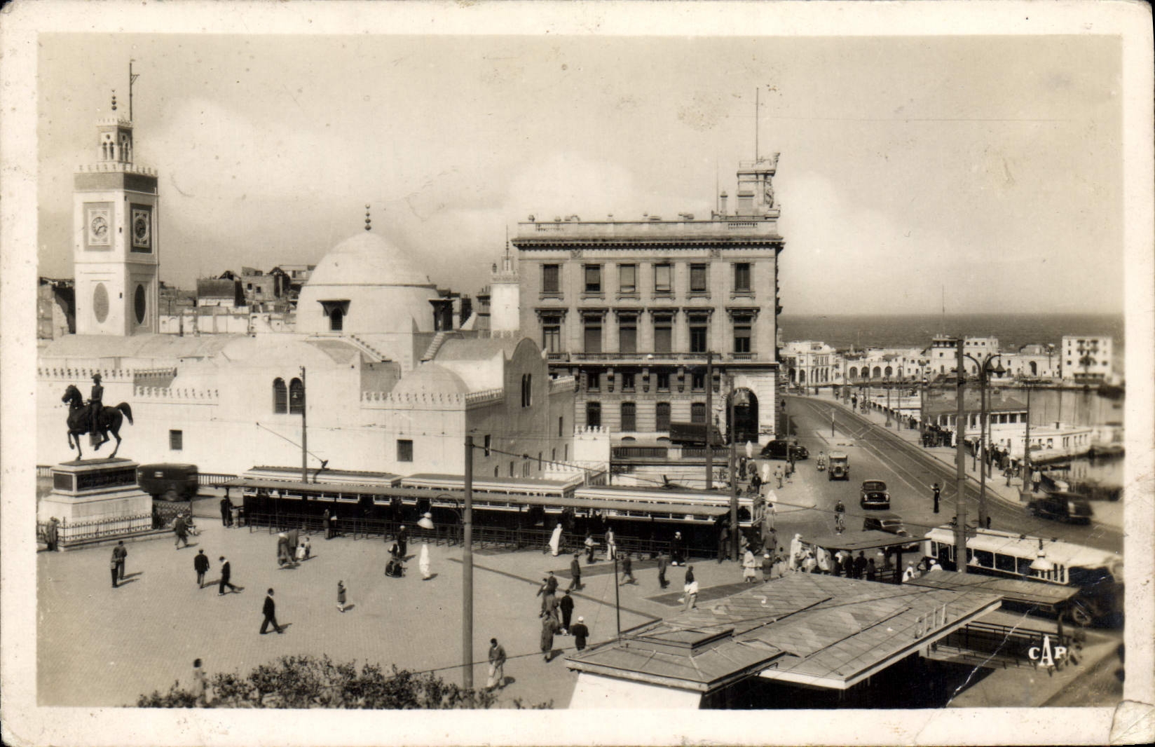 CPA ALGER place du gouvernement général