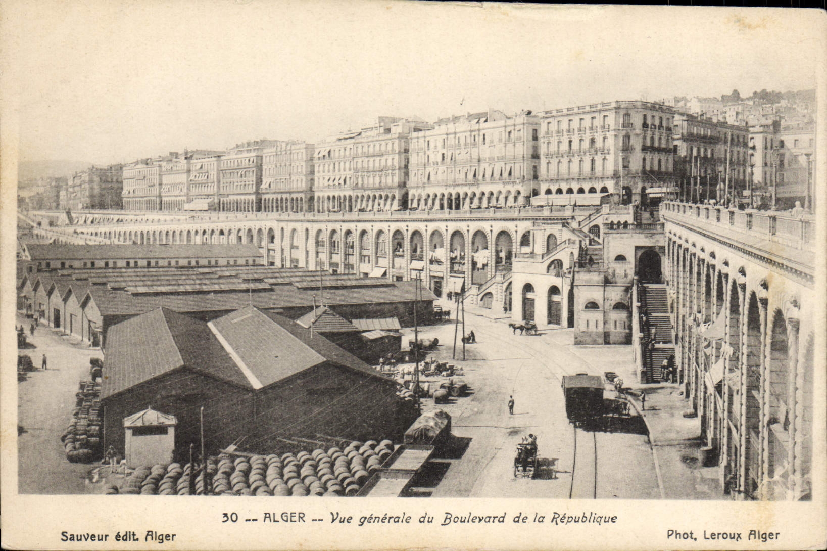 CPA ALGER boulevard de la République