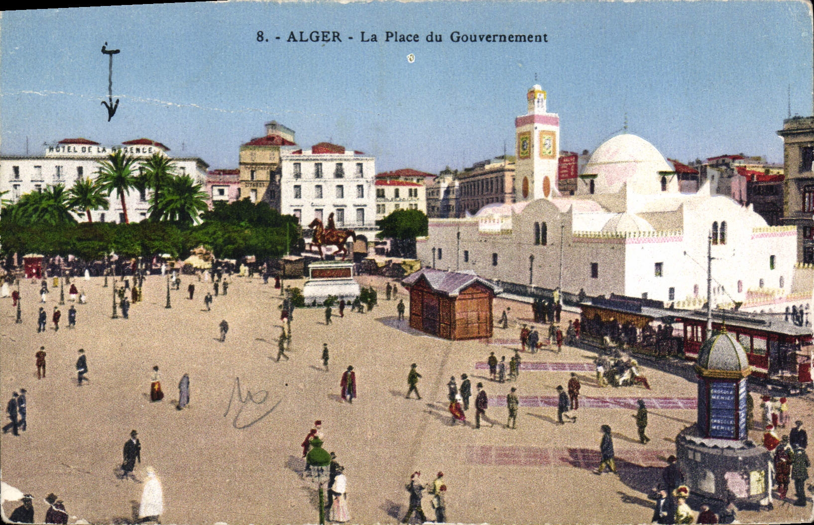 CPA ALGER place du gouvernement