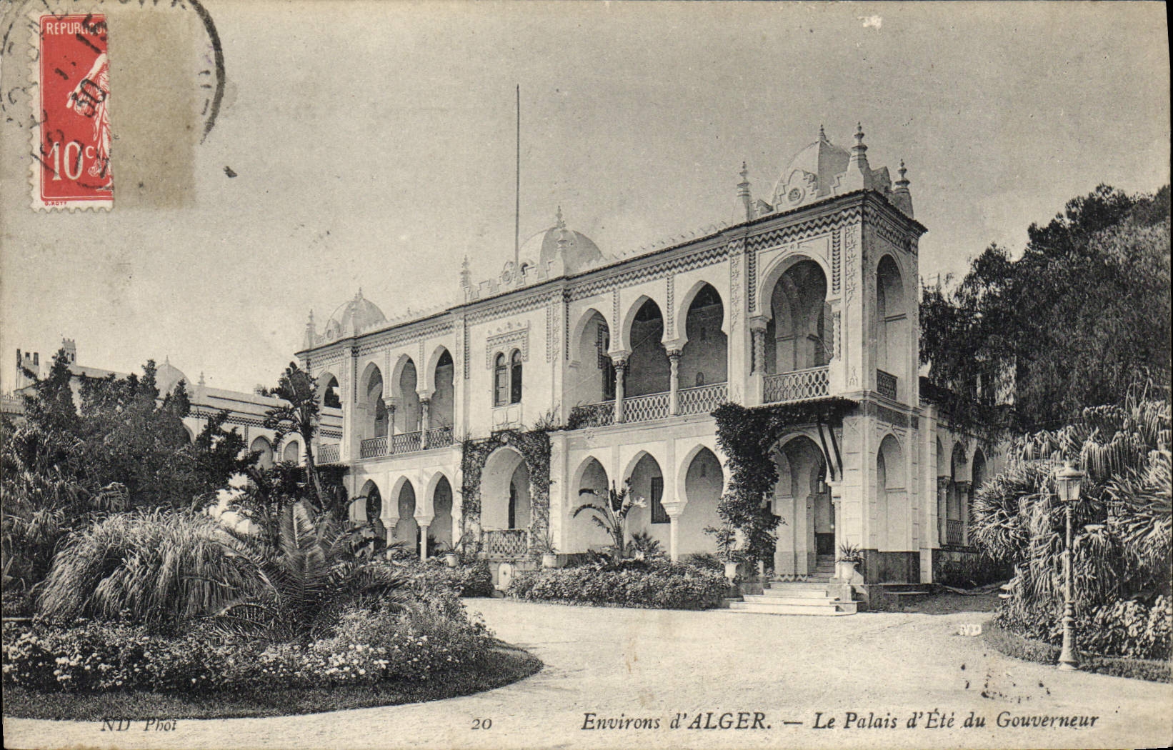 CPA ALGER palais d'été du gouverneur