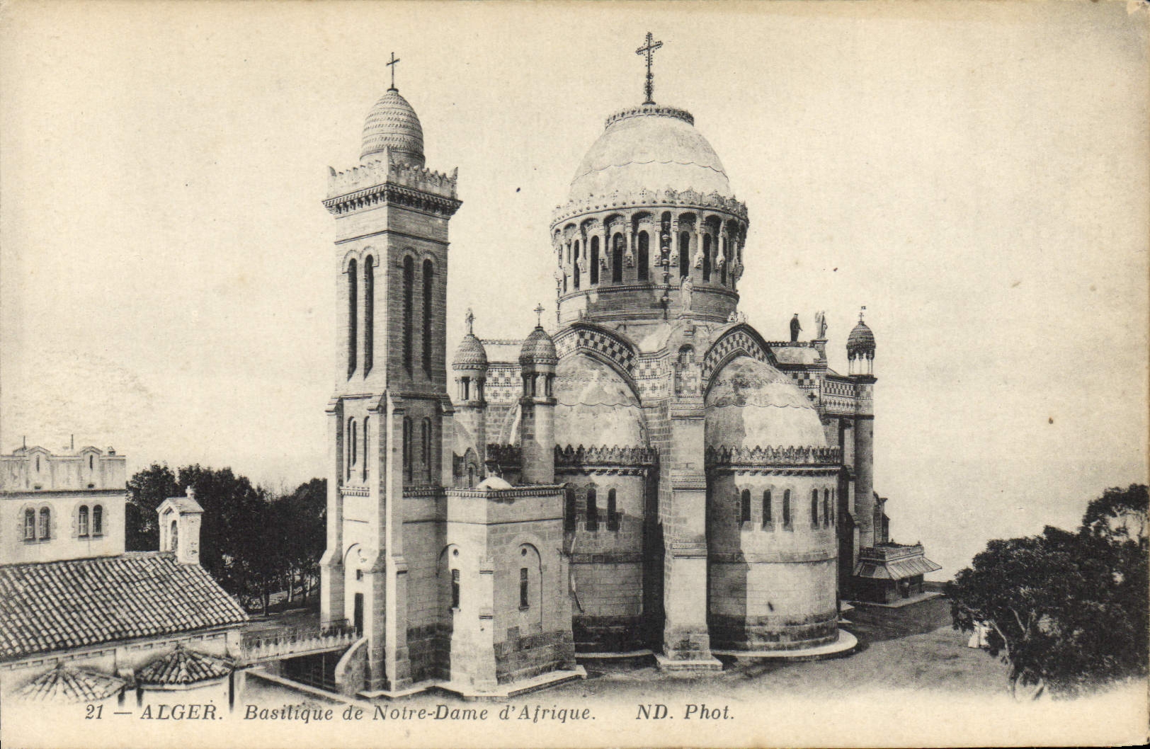 CPA ALGER basilique de Notre-Dame d'Afrique