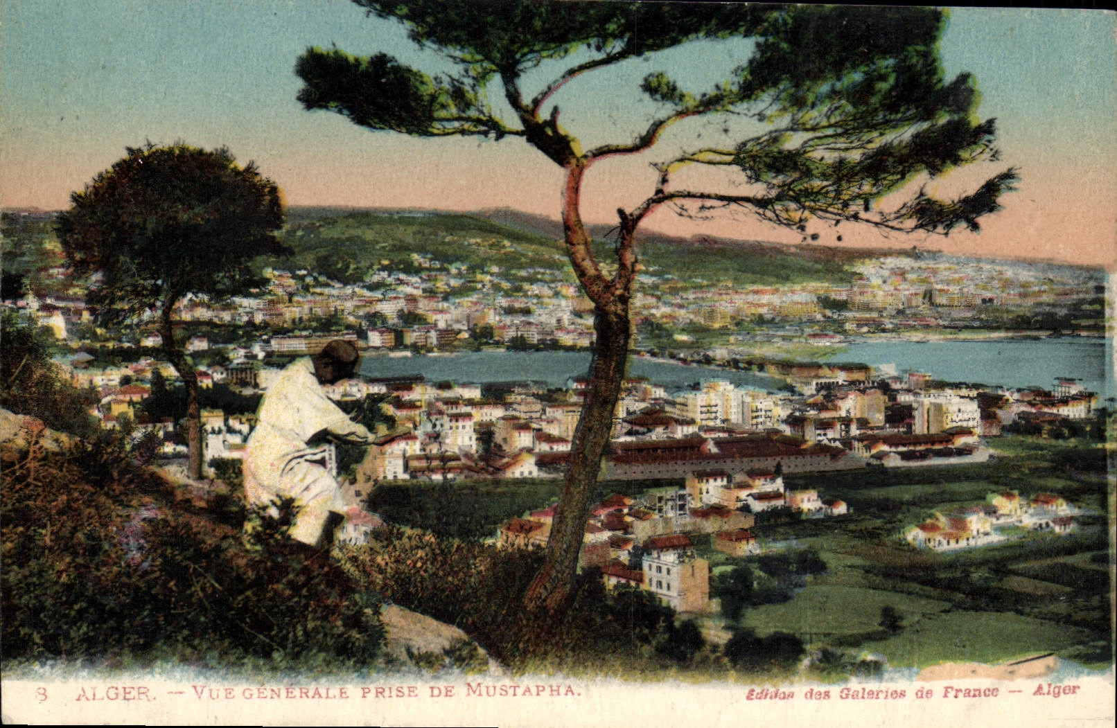 CPA ALGER vue générale prise de Mustapha