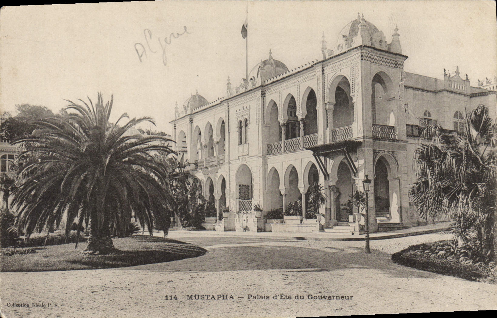 CPA ALGER MUSTAPHA palais d'été du gouverneur