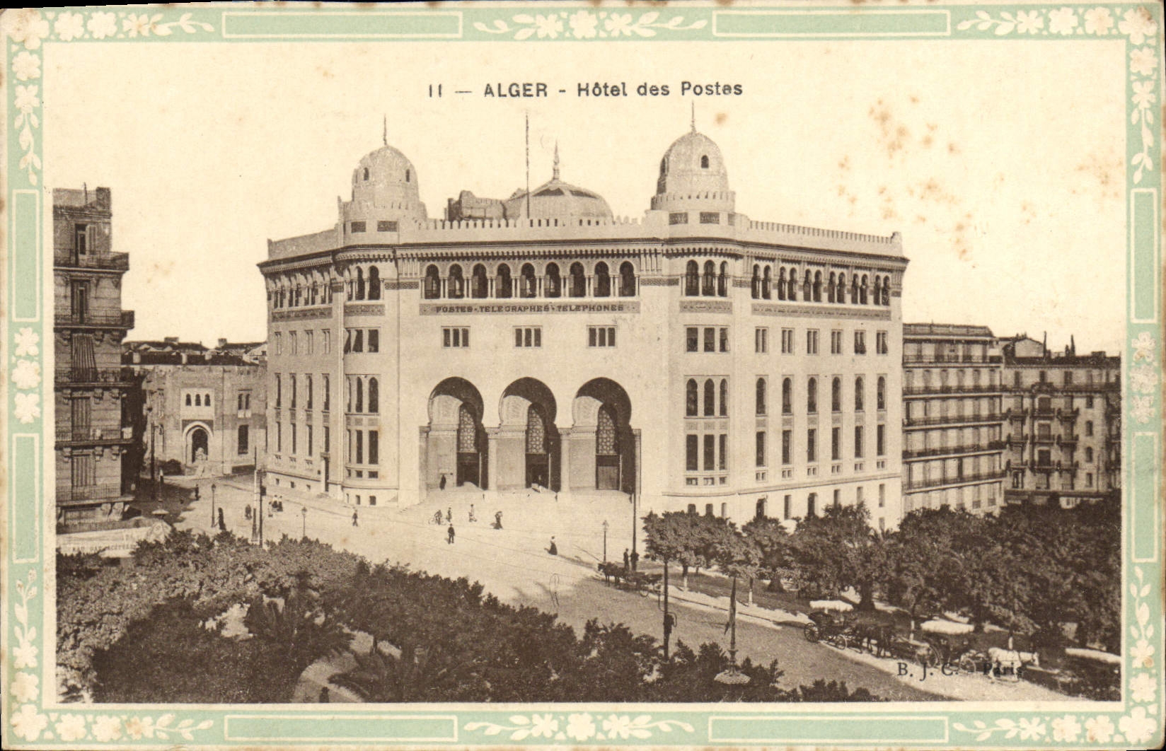 CPA ALGER hôtel des Postes