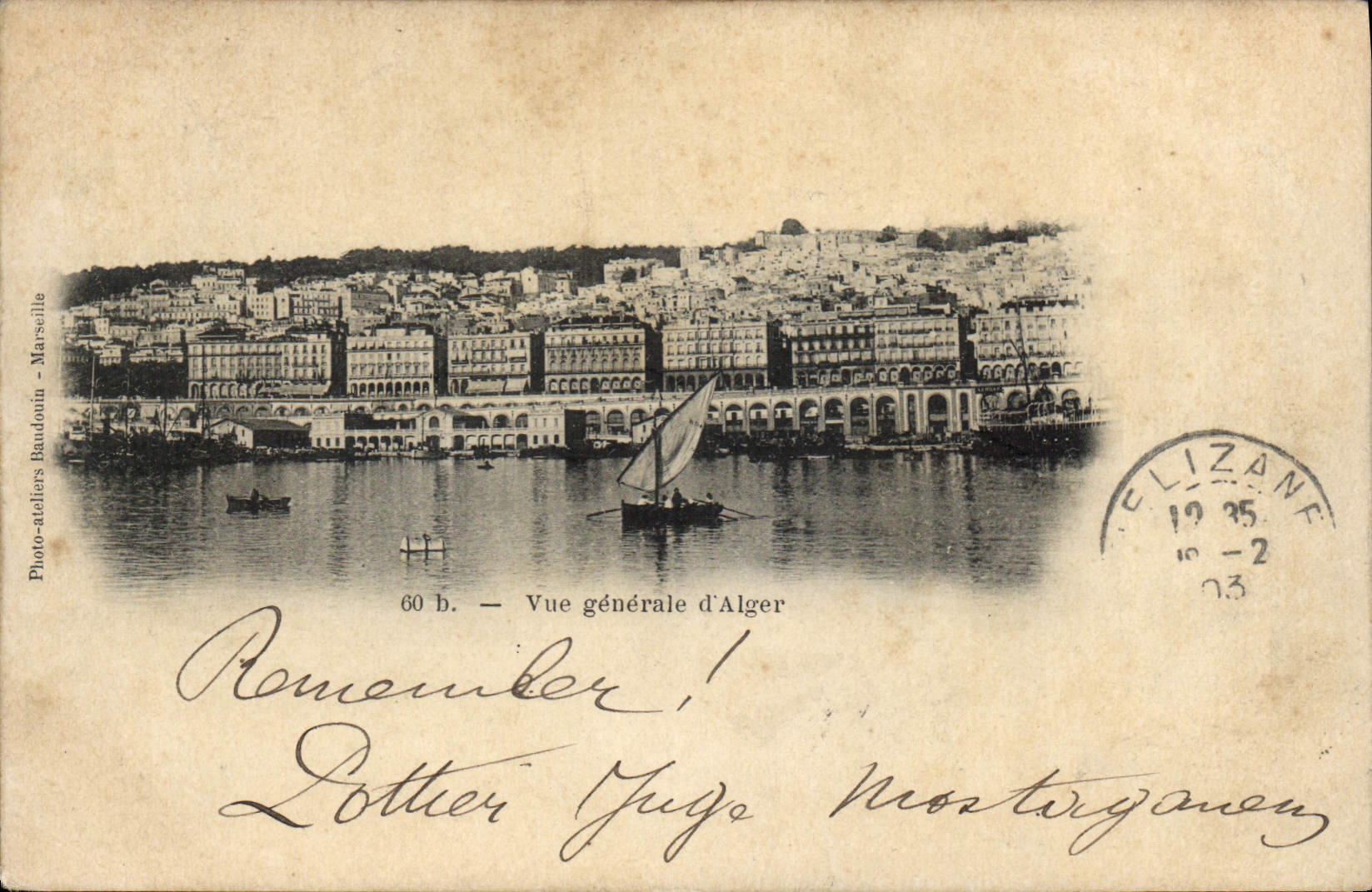 CPA ALGER vue générale