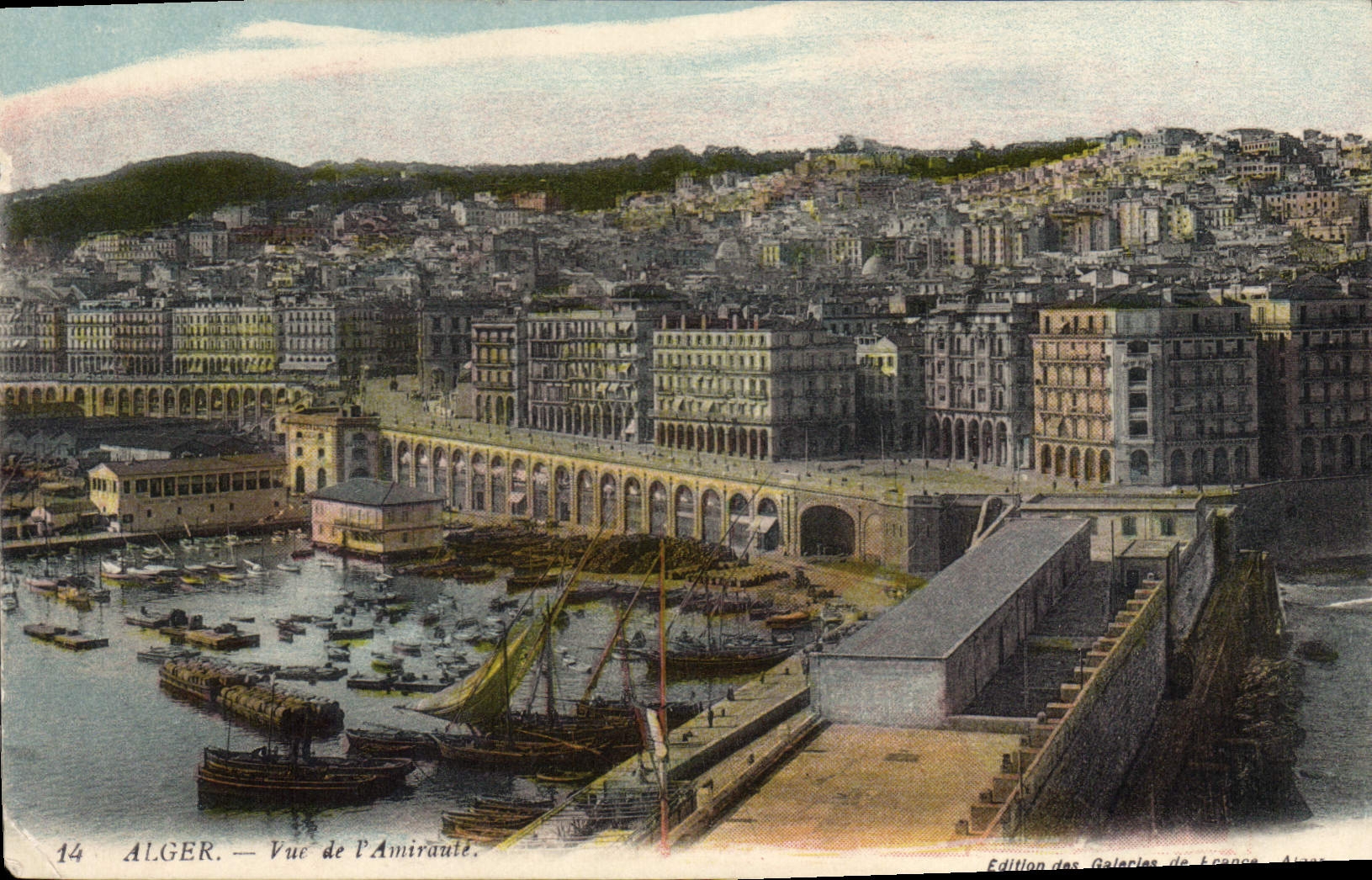 CPA ALGER vue de l'amirauté