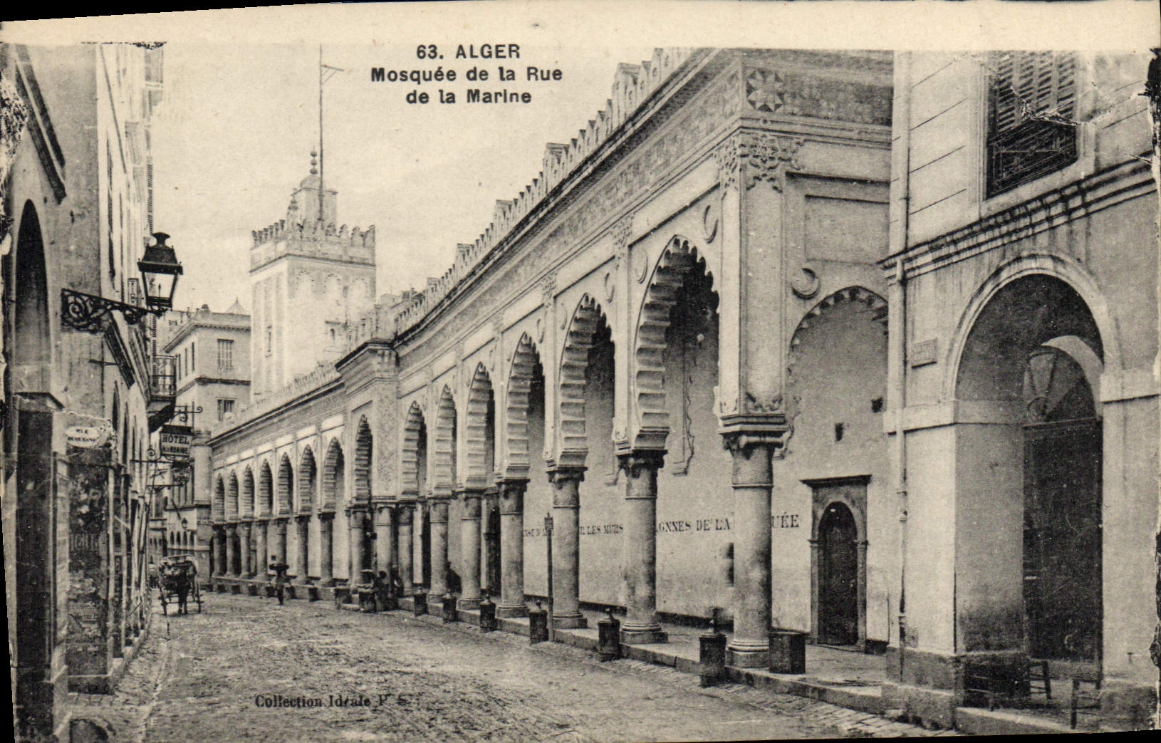 CPA ALGER mosquée de la rue de la marine