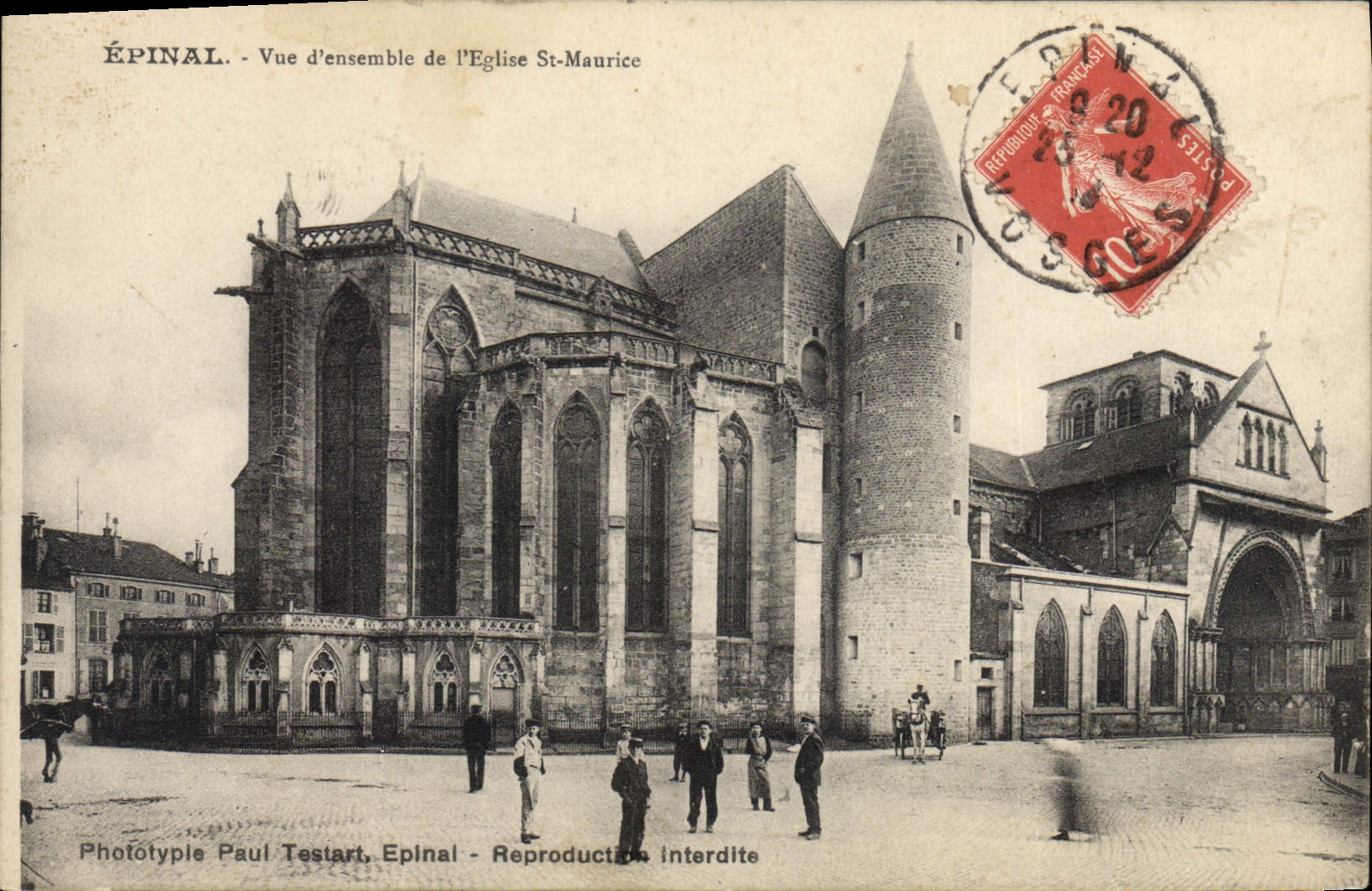 CPA Epinal Vue D'Ensemble De I'Eglise St Maurice