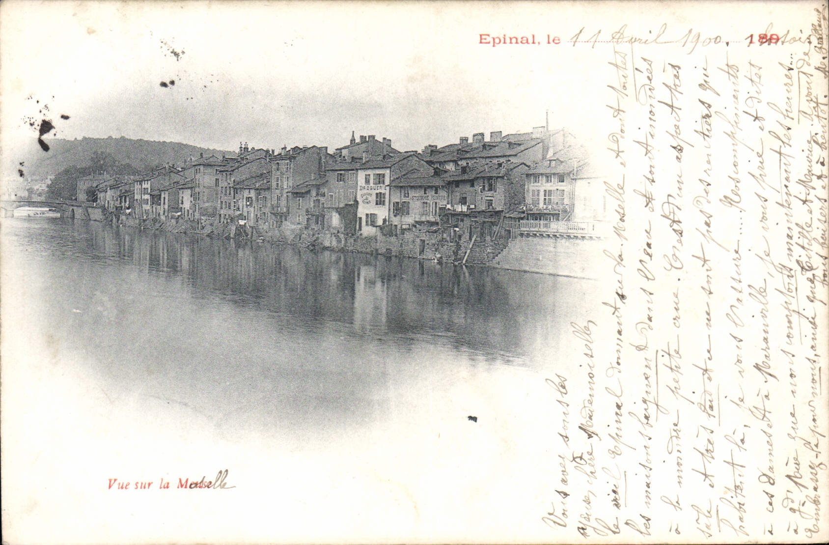 CPA Epinal Vue Sur La Moselle