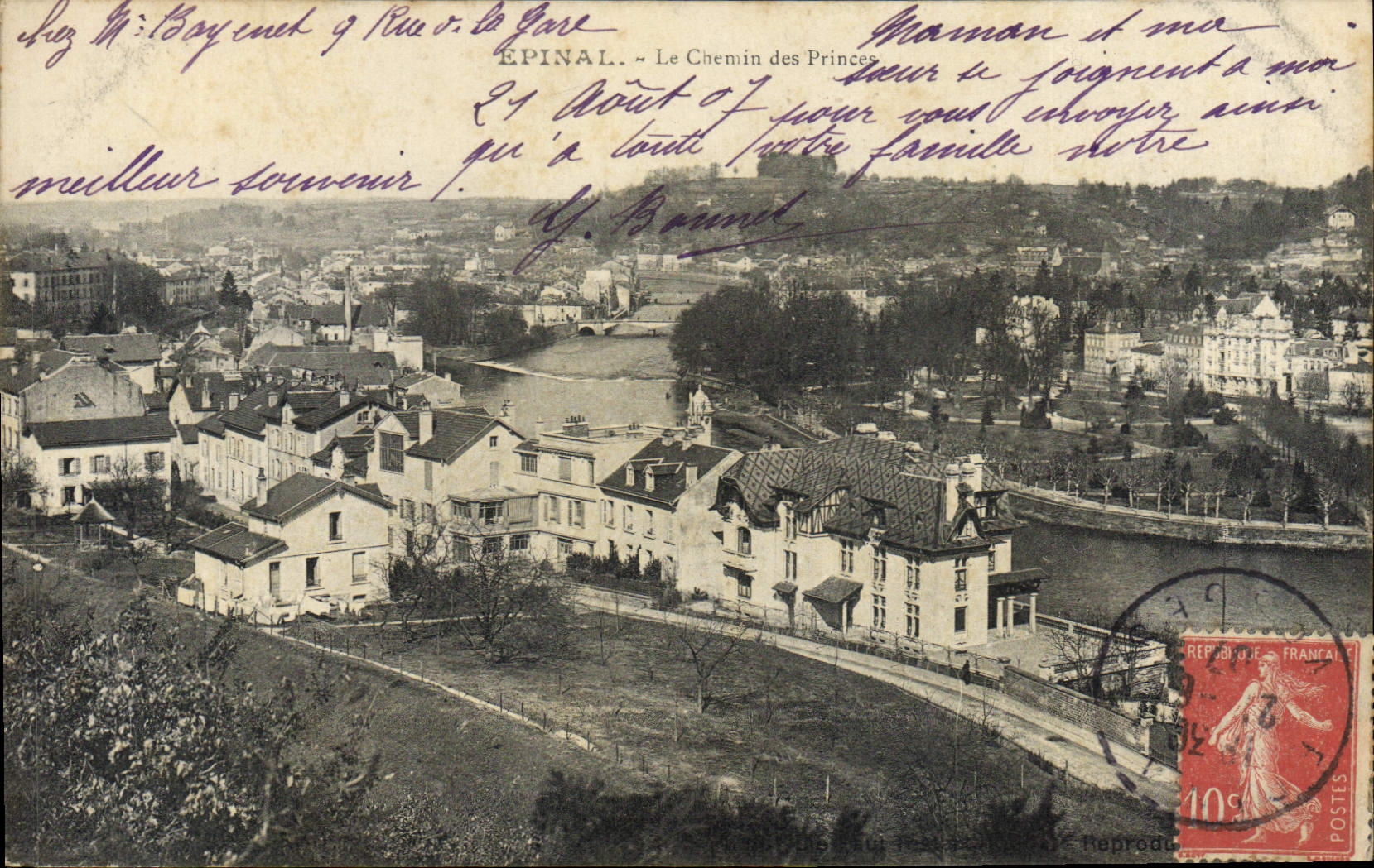 CPA Epinal Le Chemin Des Princes
