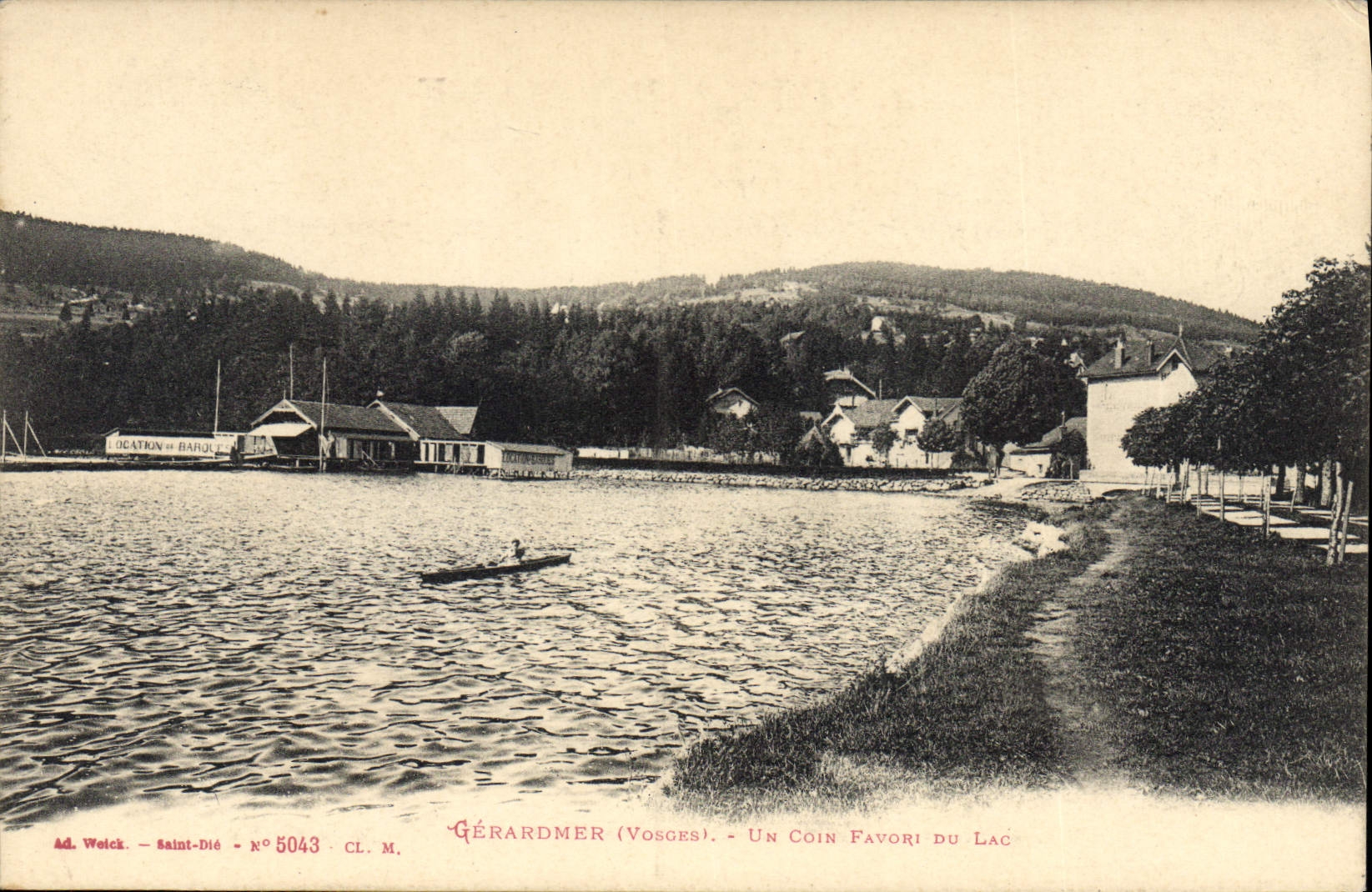 CPA Gerardmer Un Coin Favori Du Lac