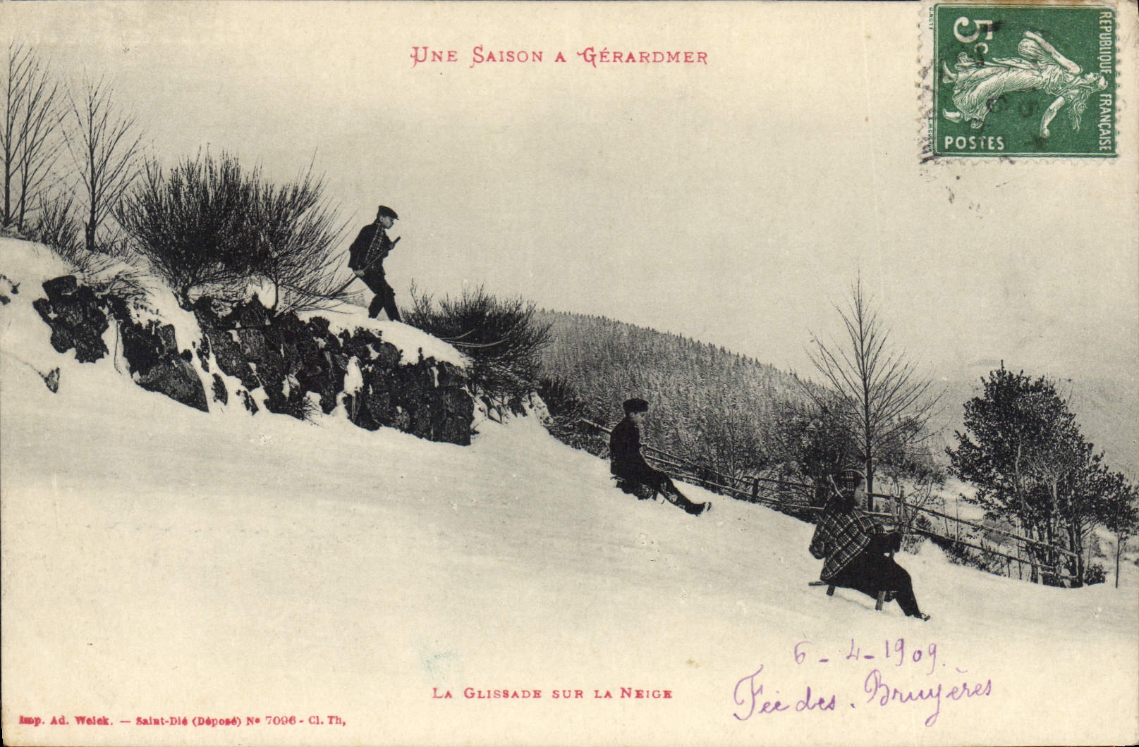 CPA Gerardmer Une Saison glissade sur la neige luge ski