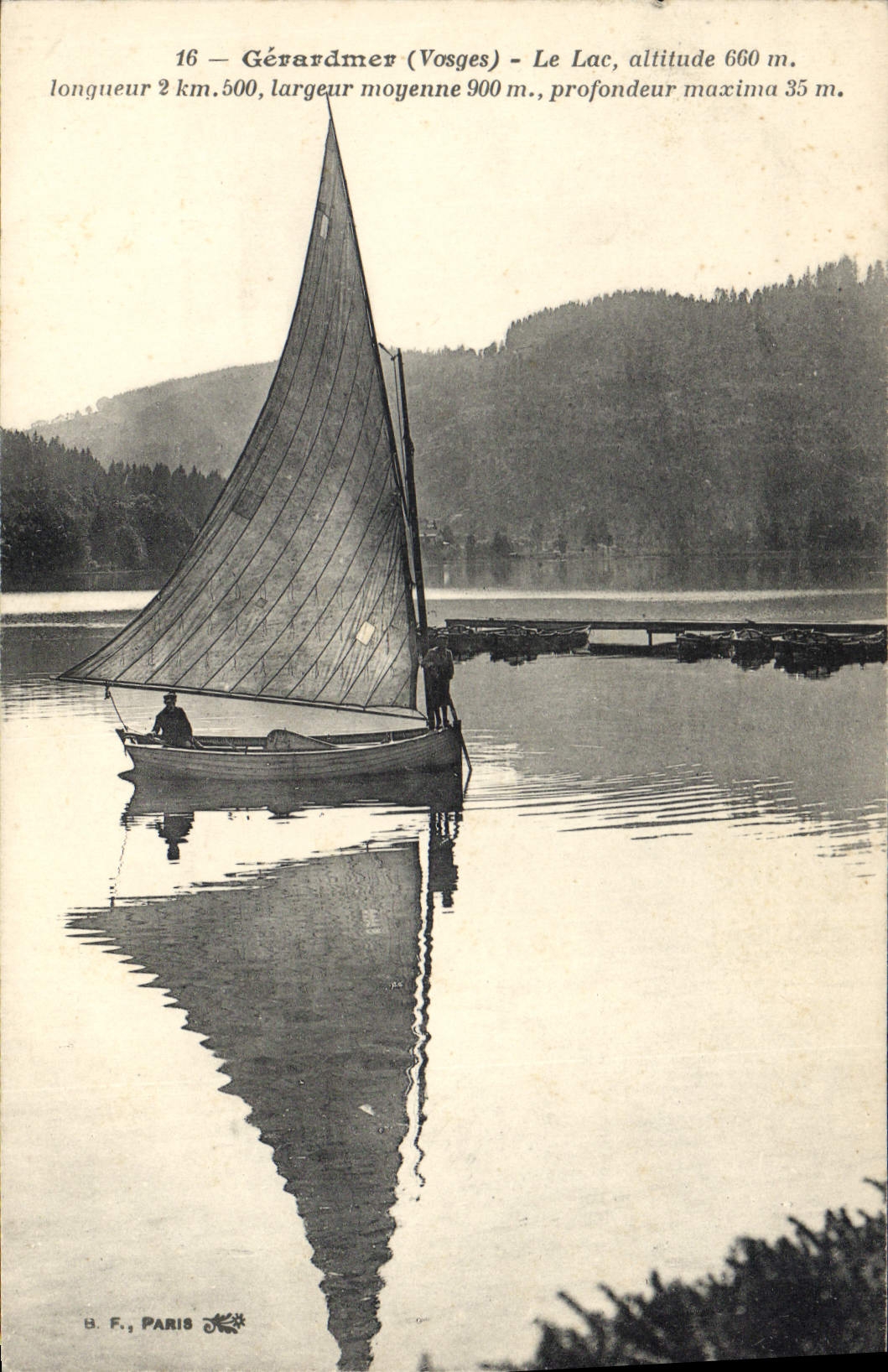CPA Gerardmer Le Lac Profondeur Maxima