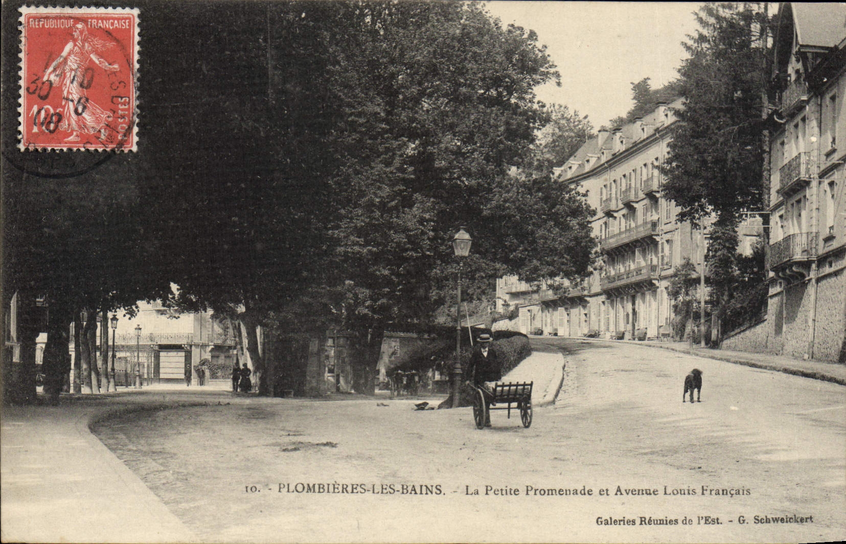 CPA Plombieres Les Bains La Petite Promenade Et Avenue Louis Français