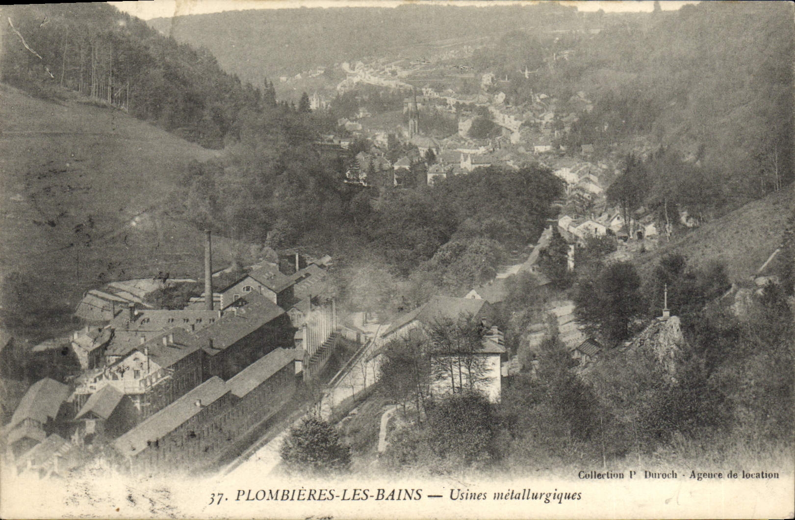 CPA Plombieres Les Bains Usines Metallurgiques