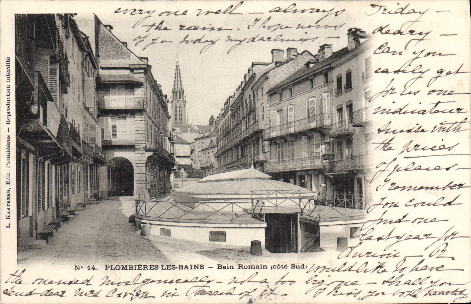 CPA Plombieres Les Bains Bain Romain