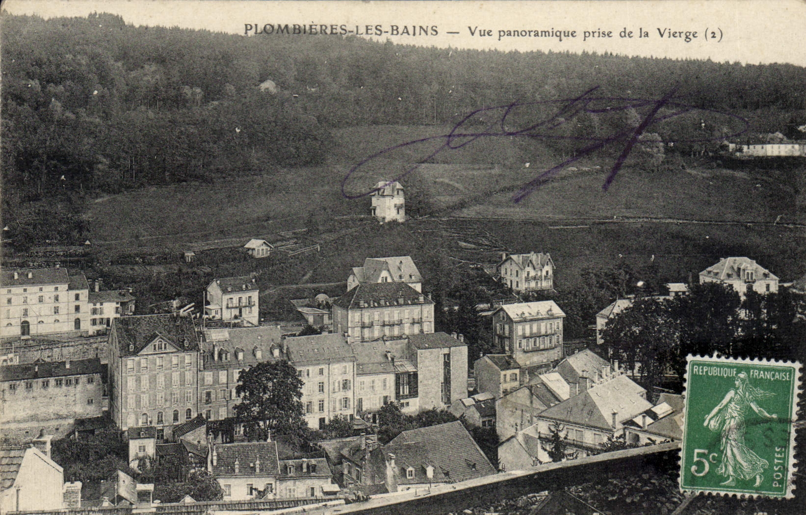 CPA Plombieres Les Bains Vue Panoramique Prise De la Vierge