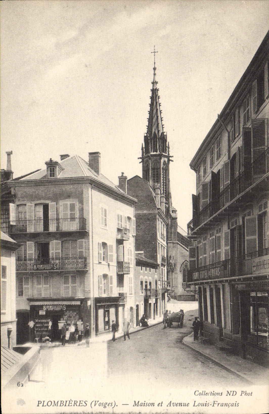 CPA PLOMBIERES Maison Et Avenue Louis Français