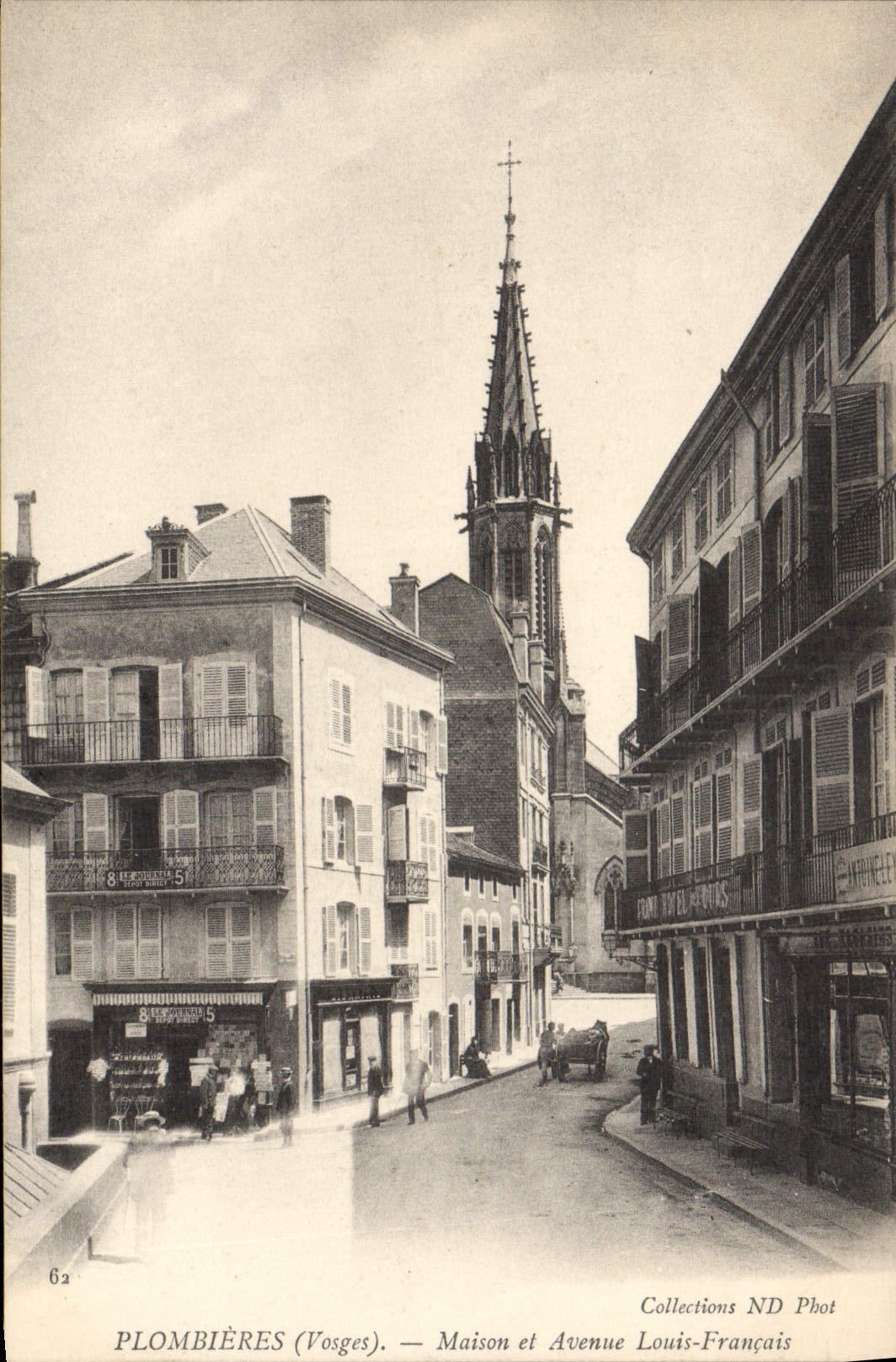 CPA PLOMBIERES Maison Et Avenue Louis Français