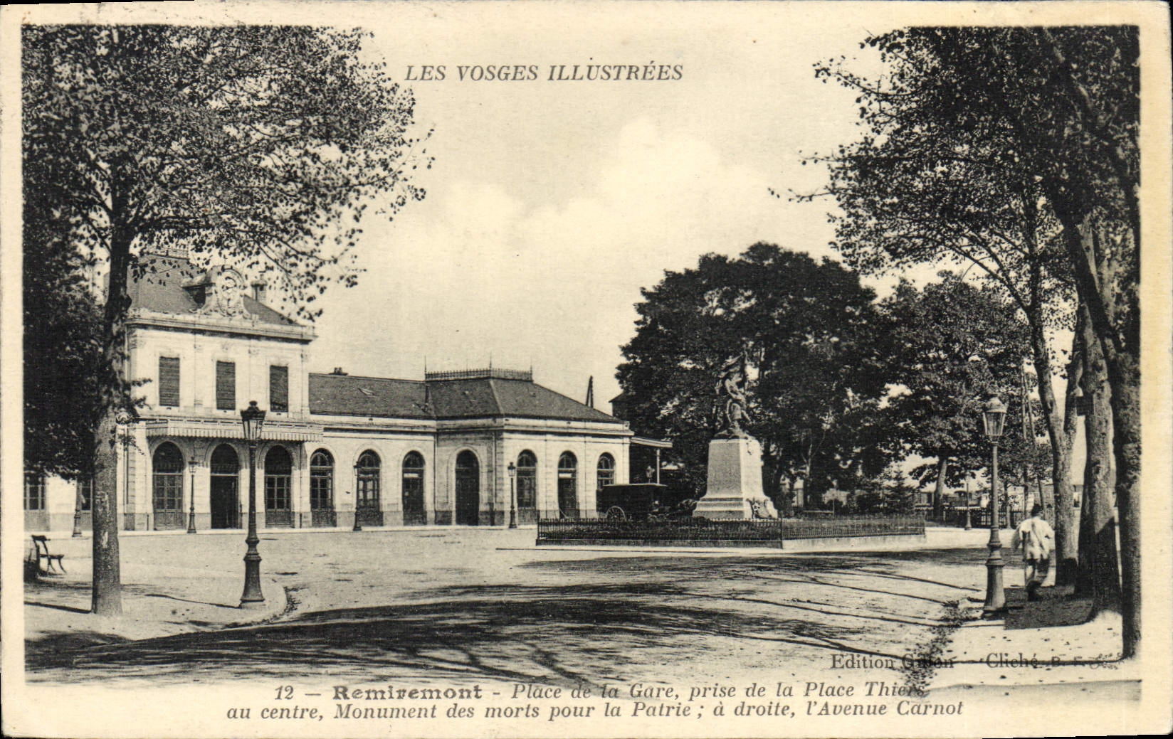 CPA Remiremont Place De La Gare Prise De La Place Thiers