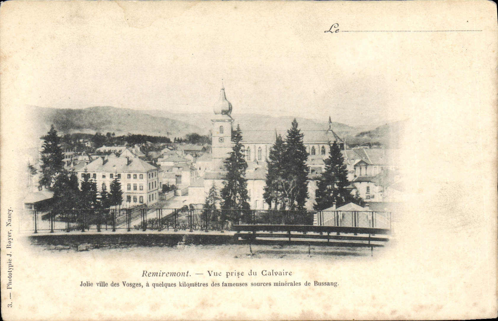 CPA Remiremont Vue Prise Du Calvaire
