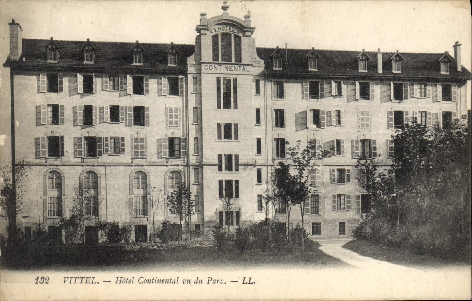 CPA Vittel Hotel Continental Vu Du Parc