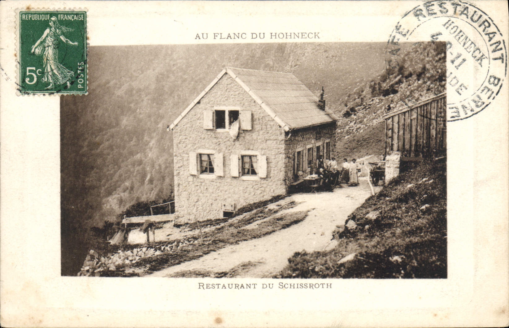 CPA Au Flanc Du Hohneck Restaurant Du Schissroth