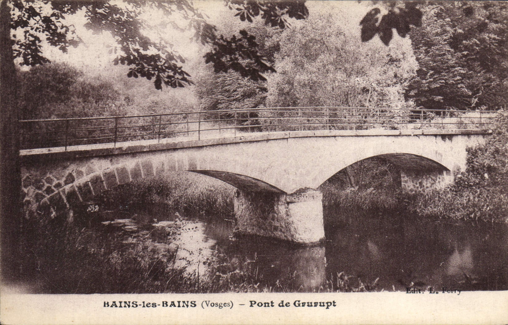 CPA Bains Les Bains Pont De Grurupt
