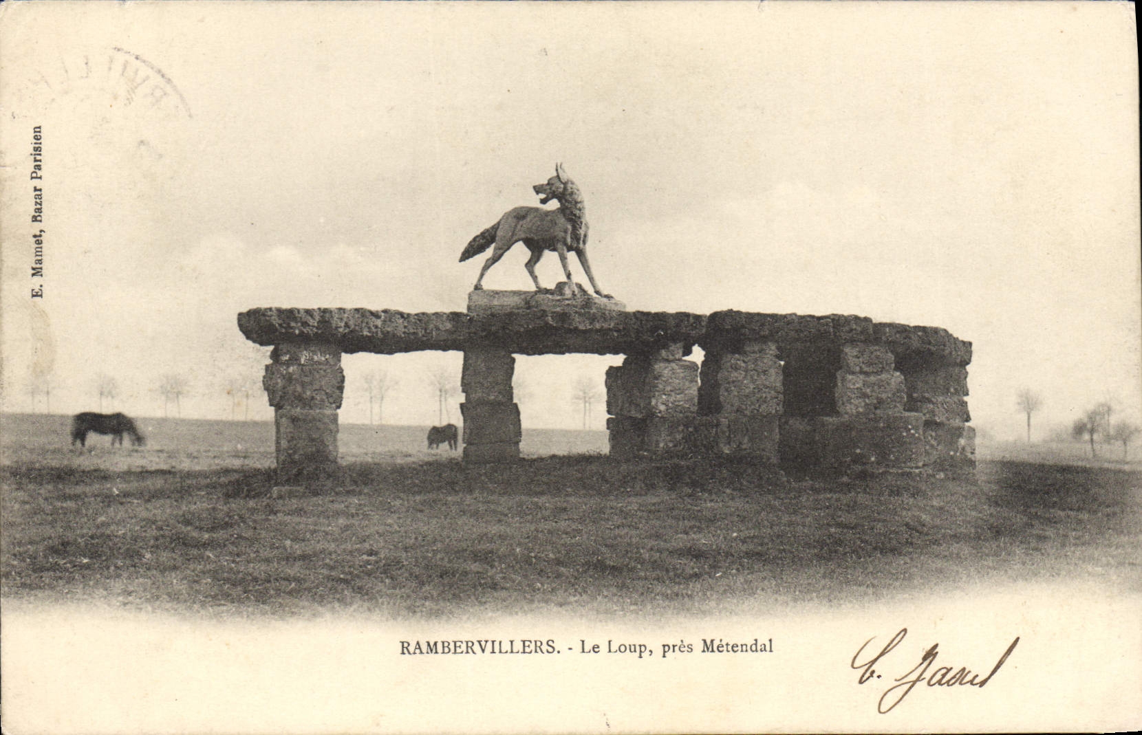 CPA Rambervillers Le Loup Près Metendal