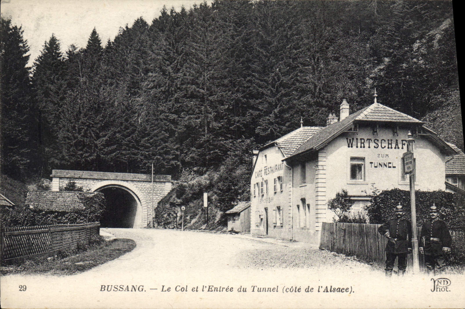 CPA Bussang Le Col Et I'Entree Du Tunnel