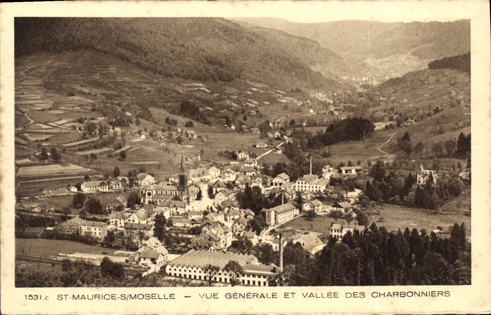 CPA Saint Maurice Sur Moselle Vue Generale Et Vallee Des Charbonniers