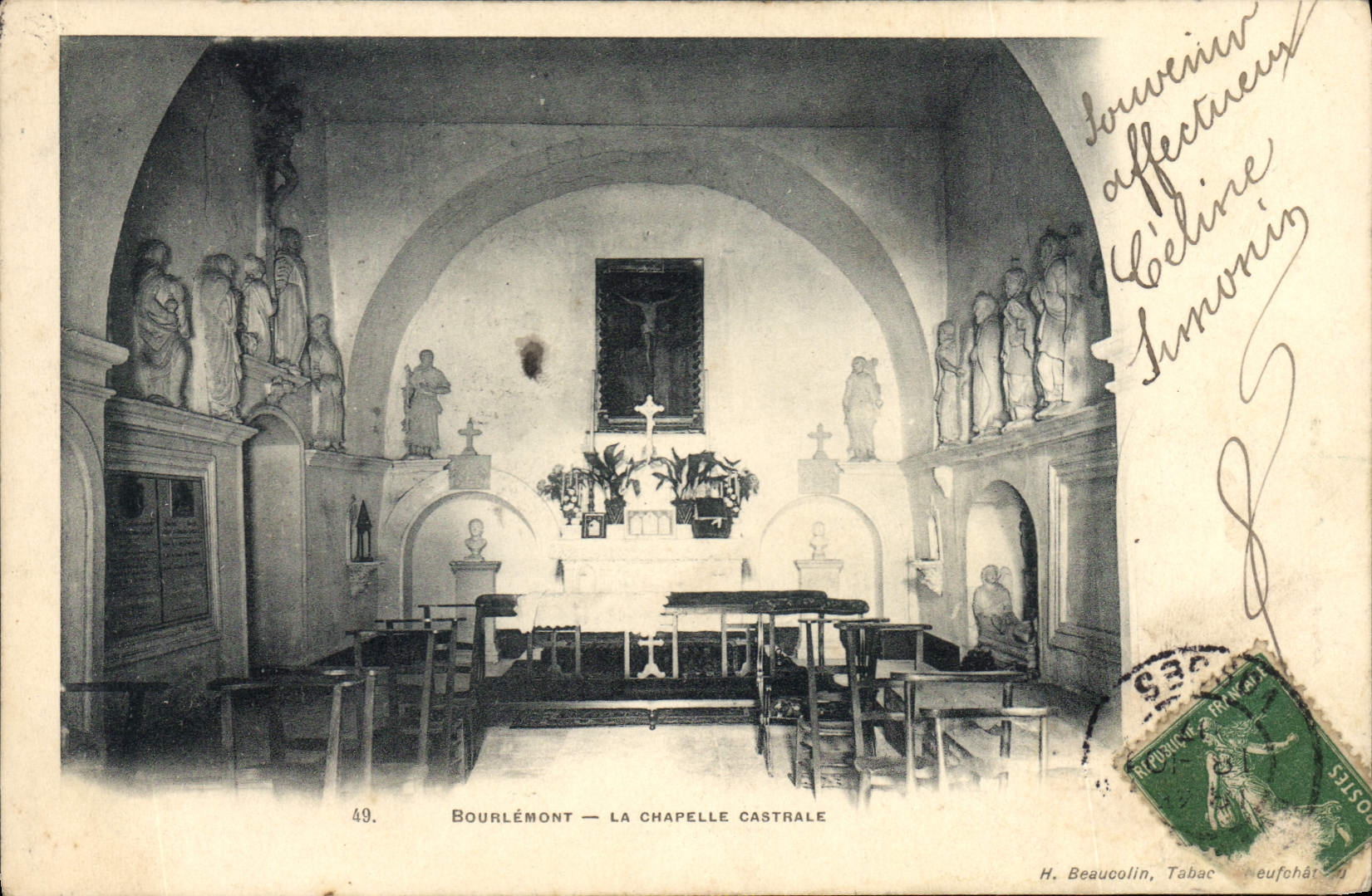 CPA Bourlemont La Chapelle Castrale