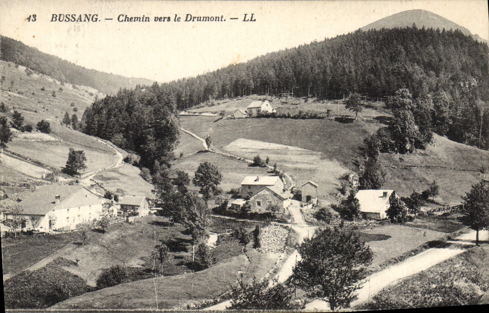 CPA Bussang Chemin Vers Le Drumont