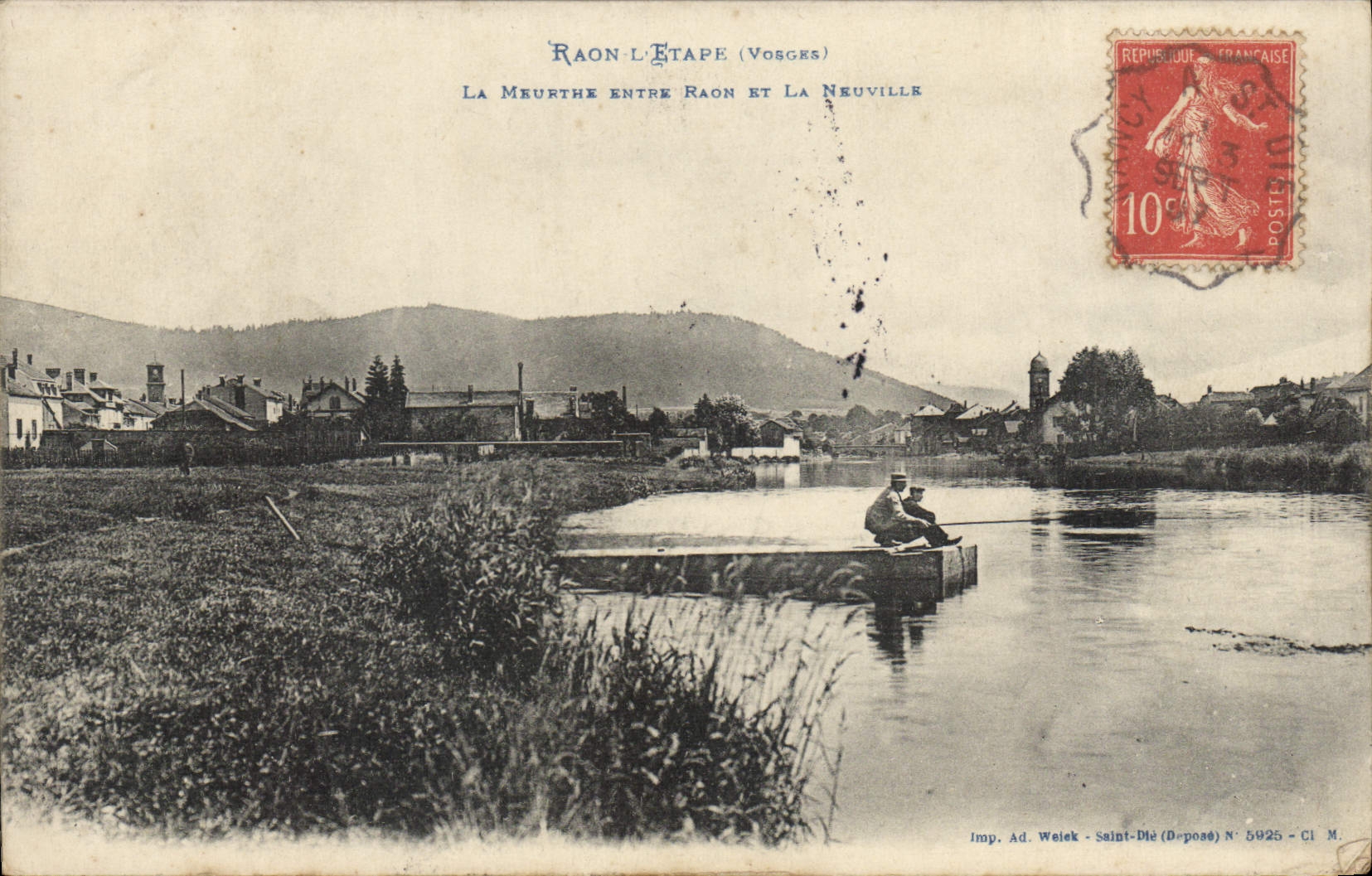CPA Raon L'Etape La Meurthe Entre Raon Et La Neuville