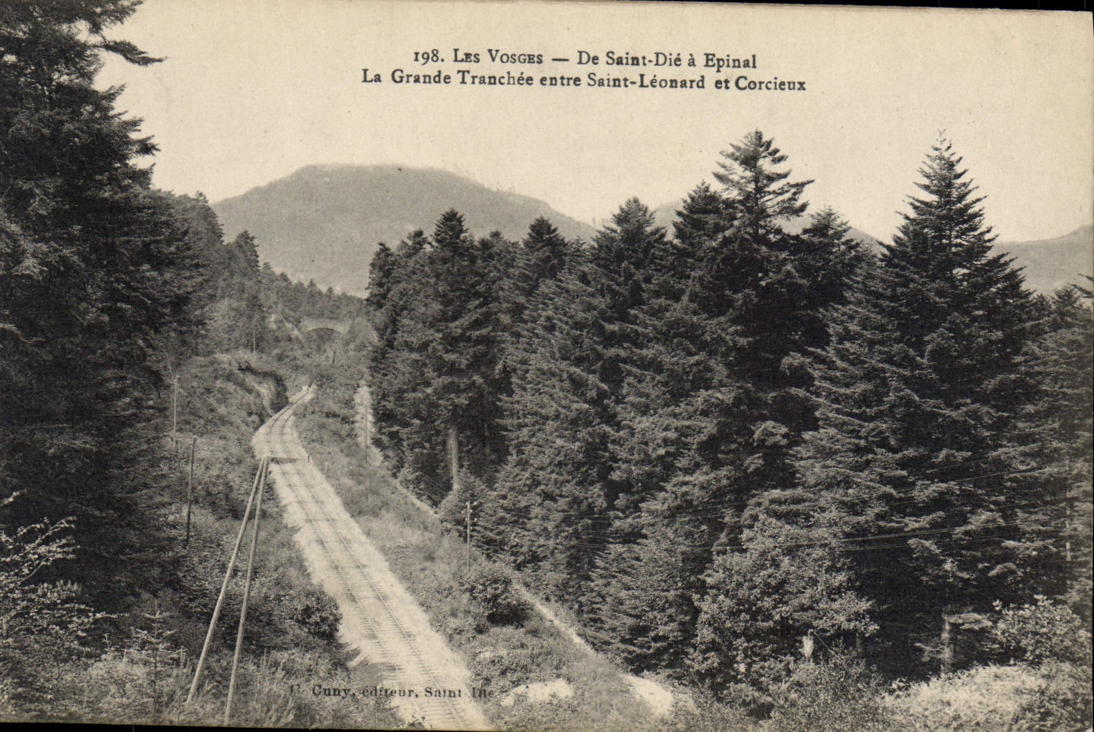 CPA Saint Die Epinal La Grande Tranchee entre Saint-Léonard et Corcieux